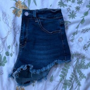 KanCan denim shorts dark wash